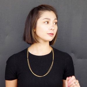 Nisolo brass bead necklaces - 26”